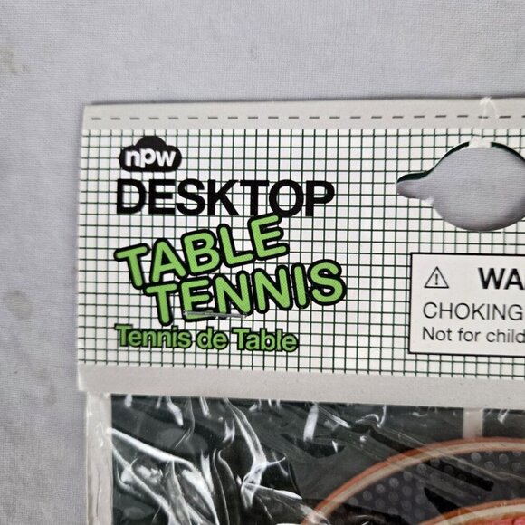 NPW Desktop Table Tennis Portable Ping Pong Paddle Tabletop Set New In Package - Picture 2 of 5